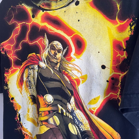 Vintage Thor T-Shirt / L / AOP / Marvel Mad Engine - Picture 5 of 8
